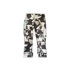 Reebok geometric Capri athletic leggings Size